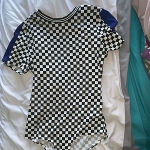 Checkered Bodysuit